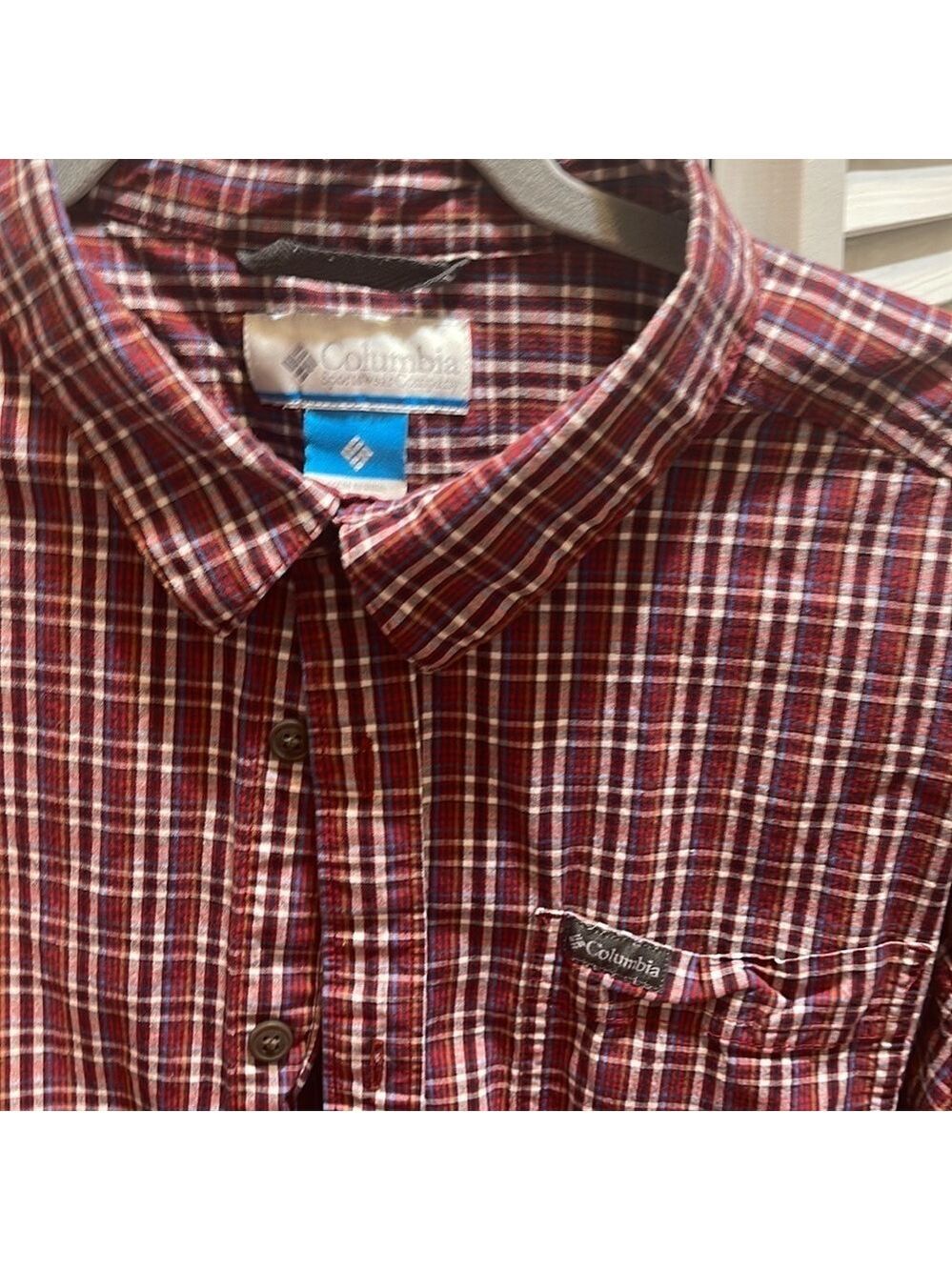 COLUMBIA LONG SLEEVE BUTTON DOWN O - Picture 2 of 5